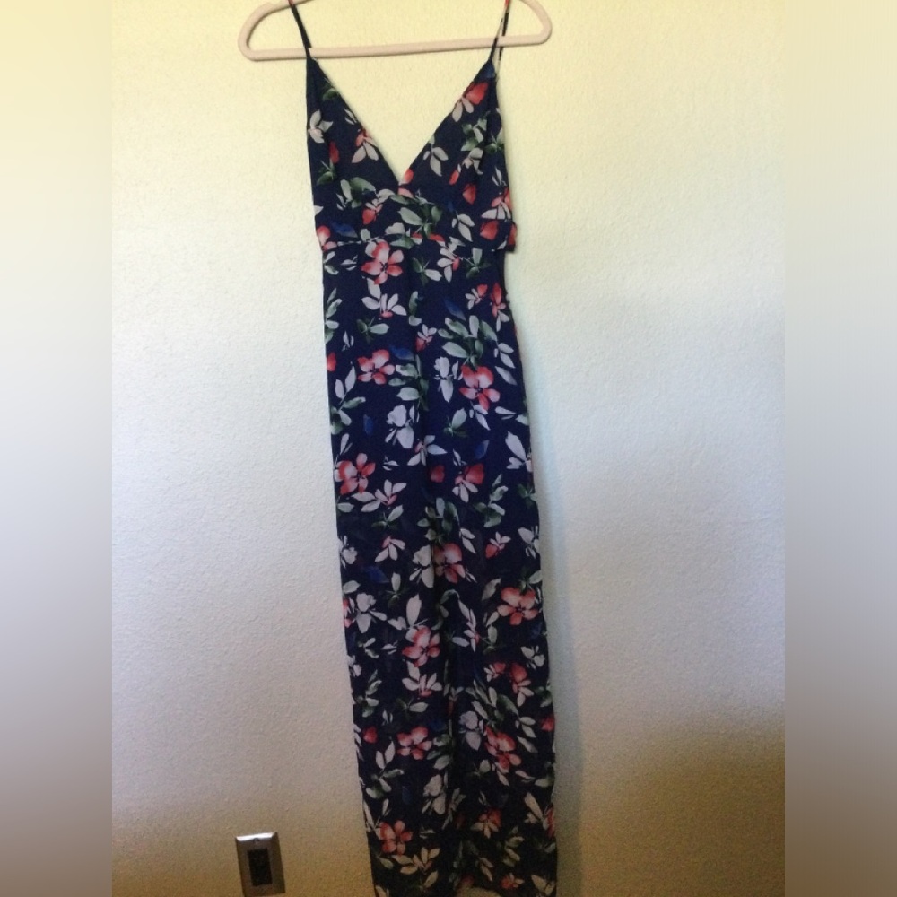 Forever 21 Mesh Floral Maxi Dress